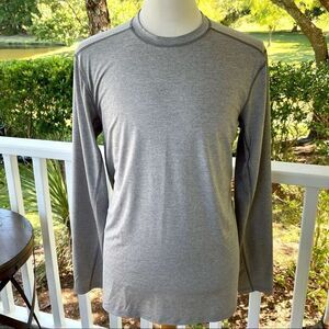 Exofficio Grey Performance L/S Crew Shirt. Large